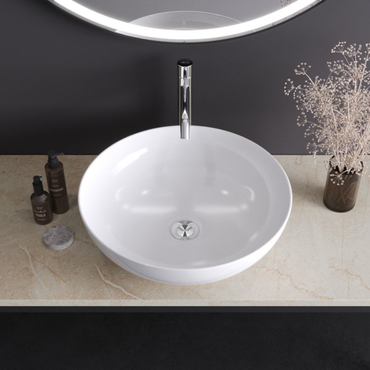 Раковина керамическая накладная Cezares CZR-NEW-43-LVB