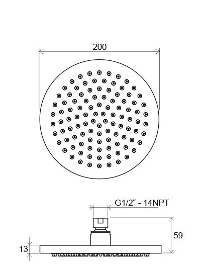Верхний душ  Ravak 980.00