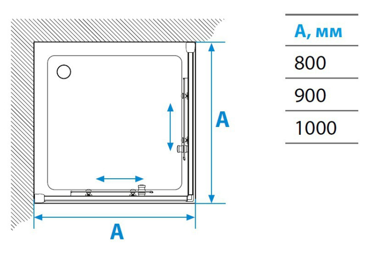 Душевой уголок Акватон Ritsa 90x90