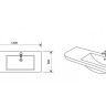 Раковина-столешница Kolpa San Lux Concept 120x50