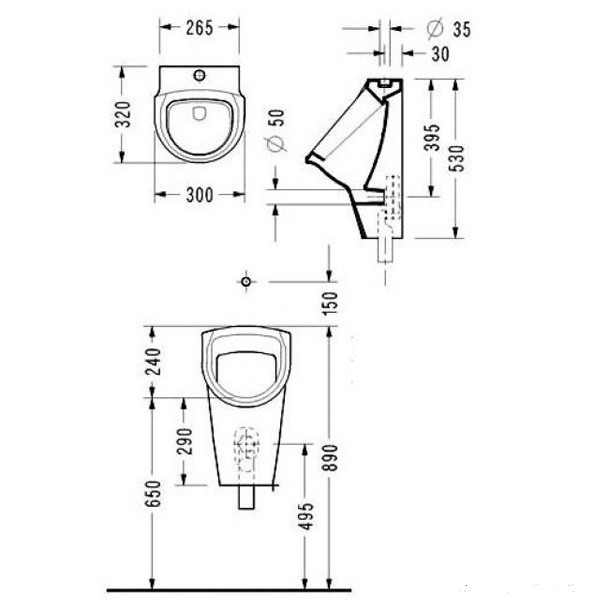 Писсуар Serel Orkide 6809AD