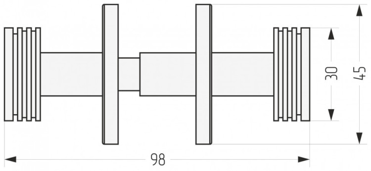 Вешалка Сунержа Каньон двойная для ДР Хорда Золото