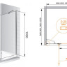 Душевой уголок BERGAMO-A-1 Cezares BERGAMO-W-A-1-90-P-Cr-L