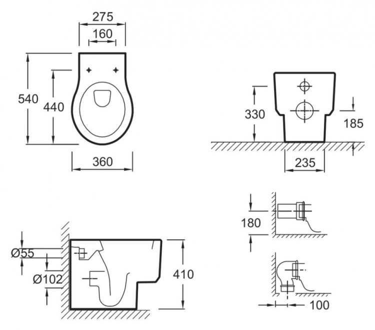 Унитаз Jacob Delafon Viragio Vario E4772-00