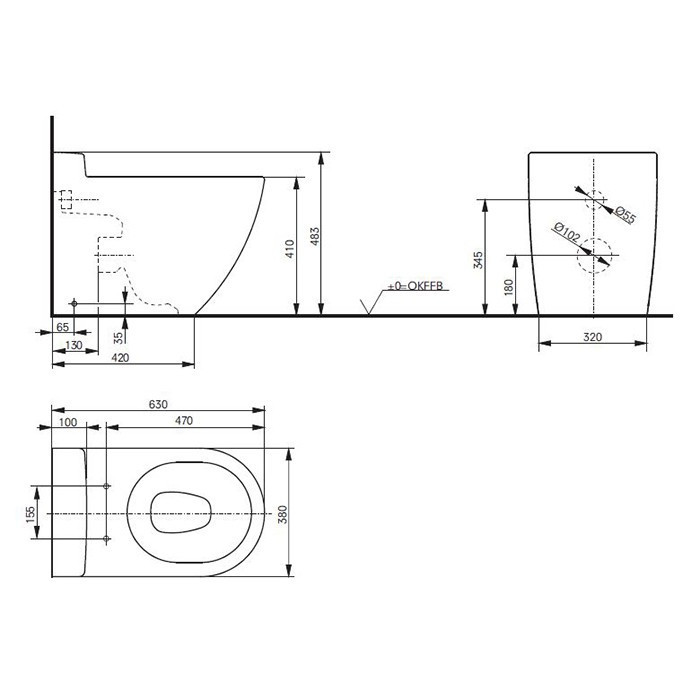 Унитаз Toto NC Series CW763PB#XW