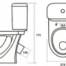 Унитаз-компакт Sanita Стандарт эконом SDTSACC01090112