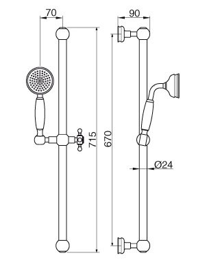 Душевой гарнитур OLIMP-SD Cezares OLIMP-SD-02