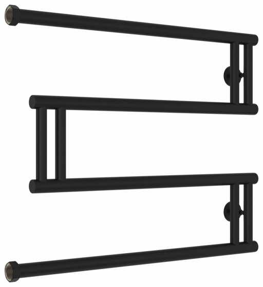 Полотенцесушитель водяной Сунержа High-Tech model &quot;M+&quot; 500х650 Матовый чёрный