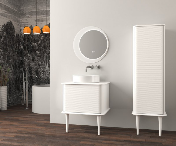 Тумба подвесная под раковину с выдвижным ящиком 64x50x42 Cezares 55801