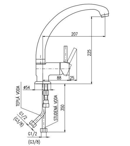 Смеситель Rav Slezak Seina SE908.5/3