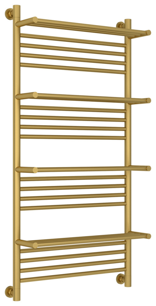 Полотенцесушитель водяной Сунержа Богема 4 полки+ 1200х600 Матовое золото