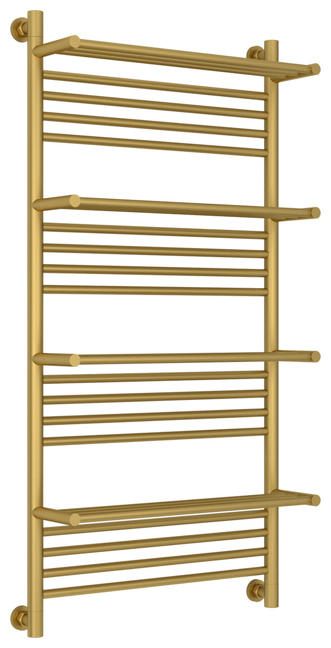 Полотенцесушитель водяной Сунержа Богема 4 полки+ 1200х600 Матовое золото