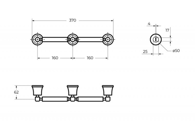 Держатель туалетной бумаги, двойной ART&MAX AM-F-8989A