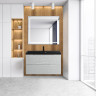 База под раковину подвесная с двумя выкатными ящиками 800x450x570 BelBagno VITTORIA-800-2C-SO-GO-P