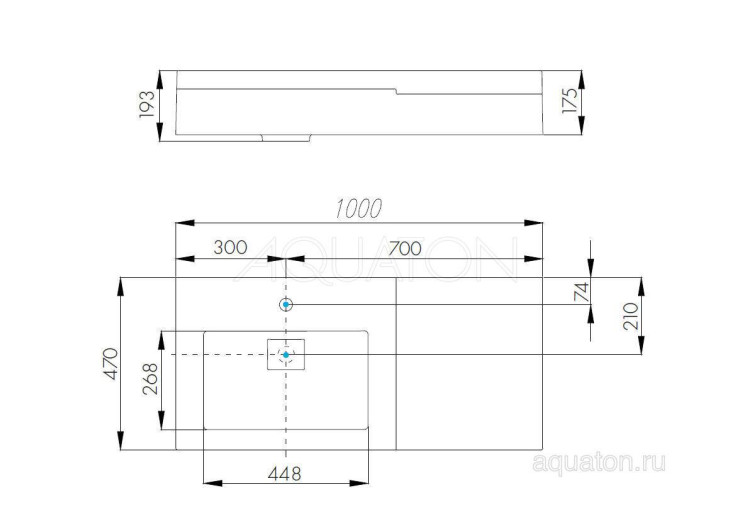 Раковина Aquaton Сакура 100 1A71973KSK010