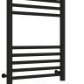 Полотенцесушитель электрический Сунержа Богема с полкой 3.0 600х400 / МЭМ левый Матовый чёрный
