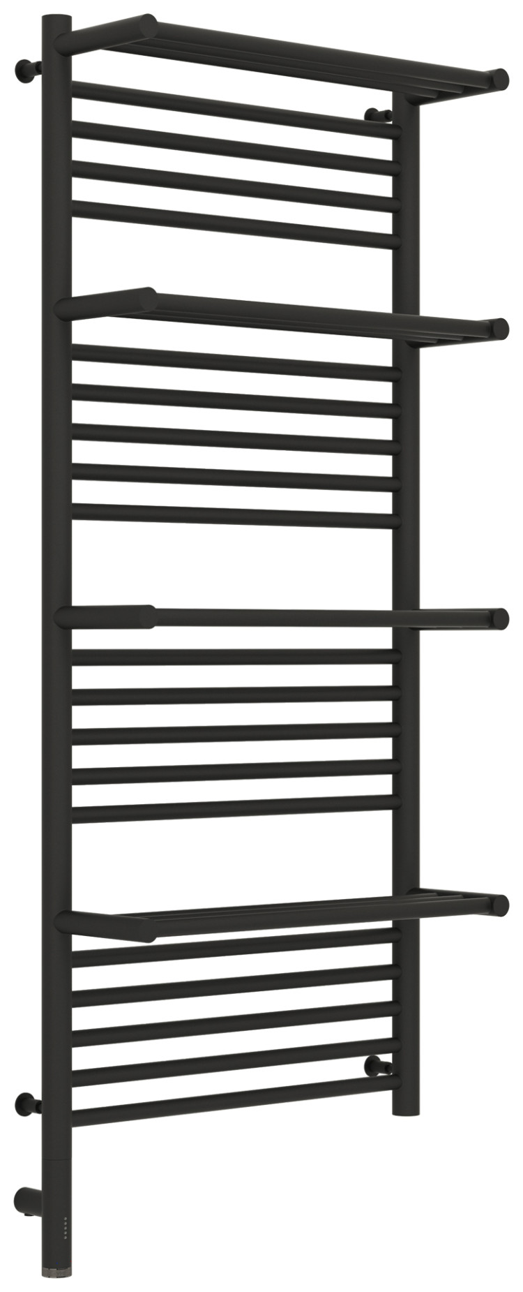 Полотенцесушитель электрический Сунержа Богема с 4 полками 3.0 1200х500 / МЭМ левый Тёмный титан муар