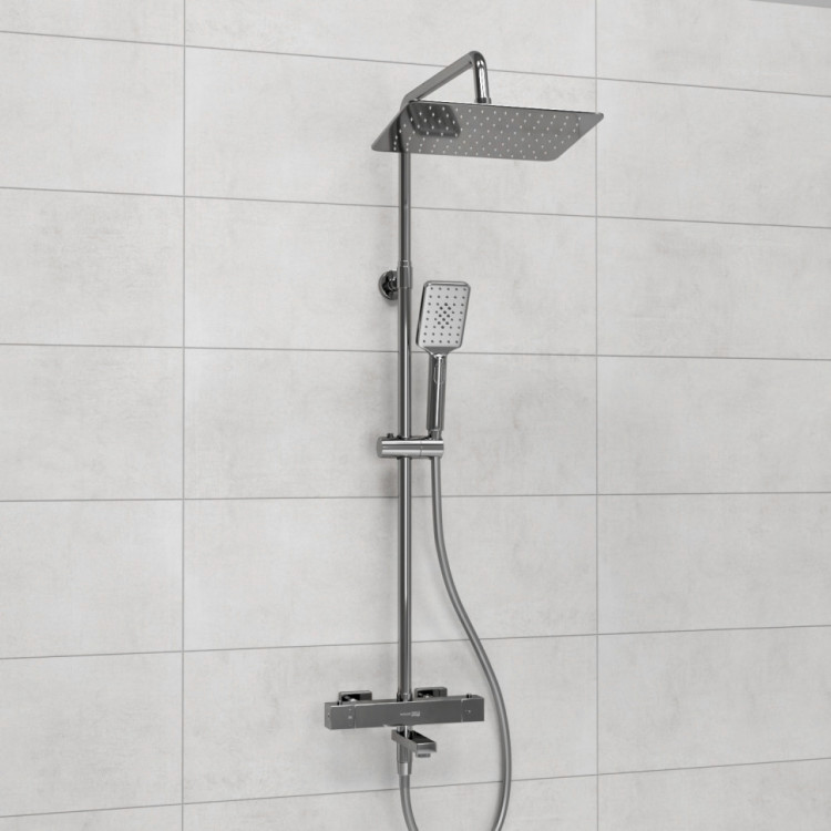 WasserKRAFT A199.069.126.087.CH Thermo Душевой комплект с термостатическим смесителем