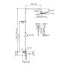 WasserKRAFT A199.069.126.087.CH Thermo Душевой комплект с термостатическим смесителем