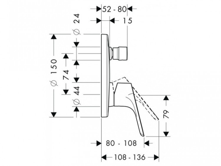 Смеситель для душа Hansgrohe Focus E2 31945000