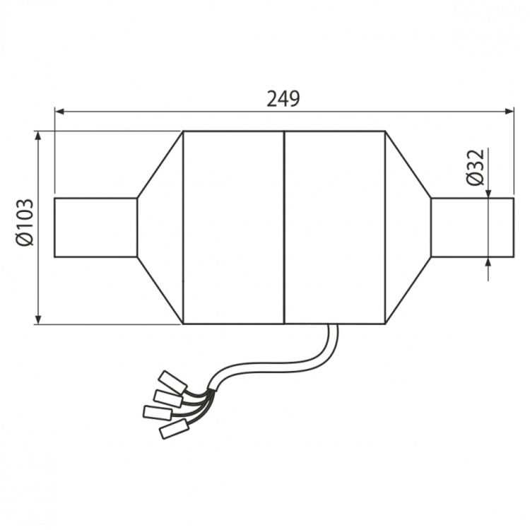 Bентилятор для скрытых систем инсталляции c возможностью вентиляции Alcadrain P128