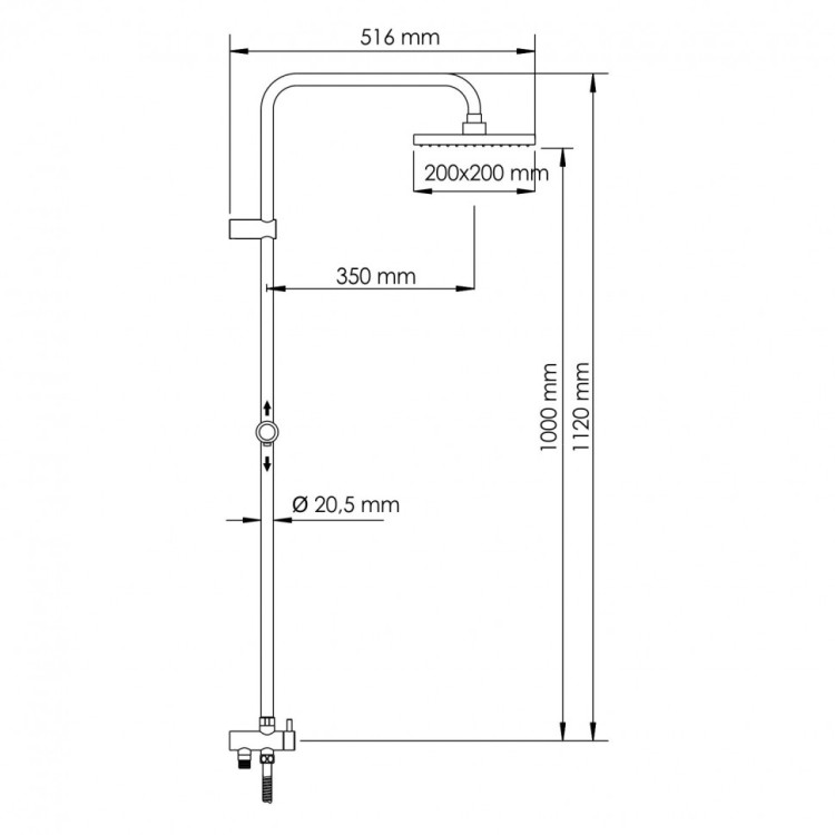 WasserKRAFT A041 Душевой комплект