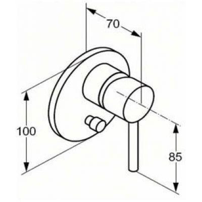 Смеситель для душа Kludi Bozz 387160576