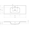 База под раковину подвесная с двумя выкатными ящиками, 770x450x500 Cezares ECO-CER-800-2C-SO-BO