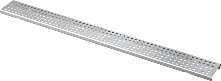 Решетка для дренажного желоба 100 мм, нержавеющая сталь Alcadrain ADZ-R323