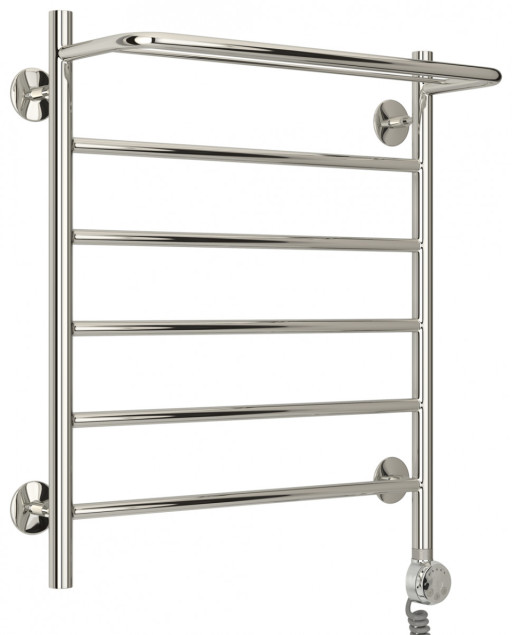 Полотенцесушитель электрический Стилье Формат 20 ТП 600х500 (Полка + 5) П16 Без покрытия