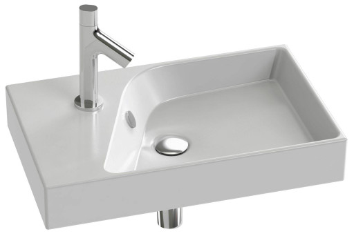 Подвесная раковина-столешница 60 х 37 см, гладкая нижняя поверхность Jacob Delafon RYTHMIKEXR112-Z-00