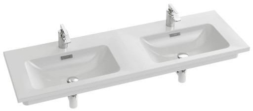 Двойная подвесная раковина-столешница для установки на мебель, 140 х 46 см Jacob Delafon VOXEXAA112-Z-00