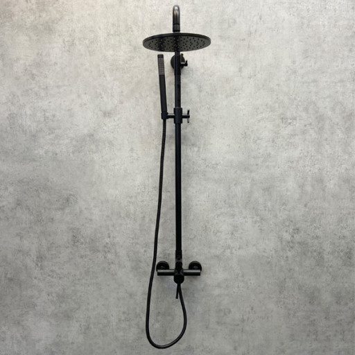 COMFORTY. Душевая система, FF018W-CMT, черный матовый