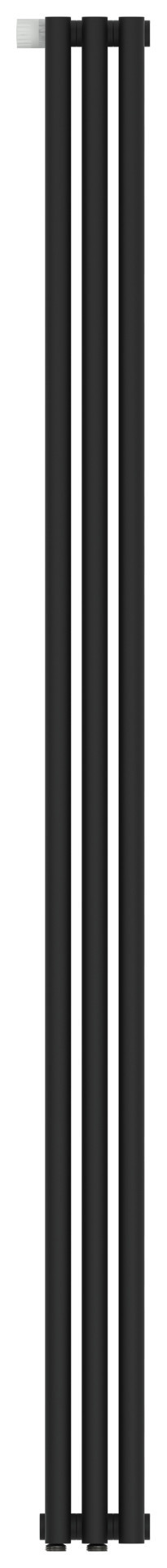 Отопительный радиатор Сунержа Эстет-1 EU50 левый 1800х135 3 секции Тёмный титан муар