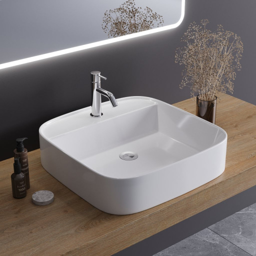 Раковина керамическая накладная Cezares CZR-LFT-50-LVB