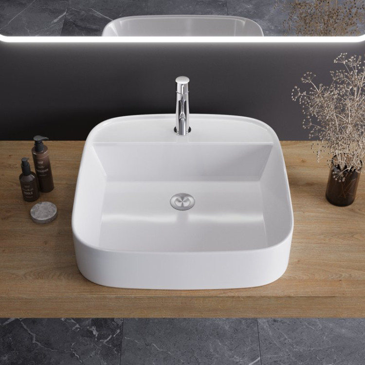 Раковина керамическая накладная Cezares CZR-LFT-50-LVB