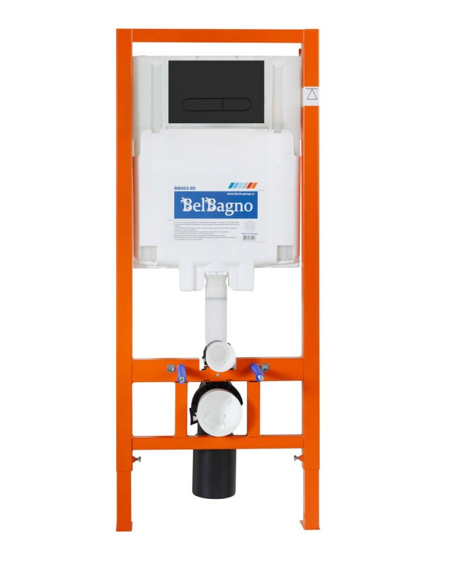Система инсталляции для унитазов BelBagno BB002-80 с кнопкой смыва BB014-SR-BIANCO Cezares BB002-80/BB014-SR-BIANCO