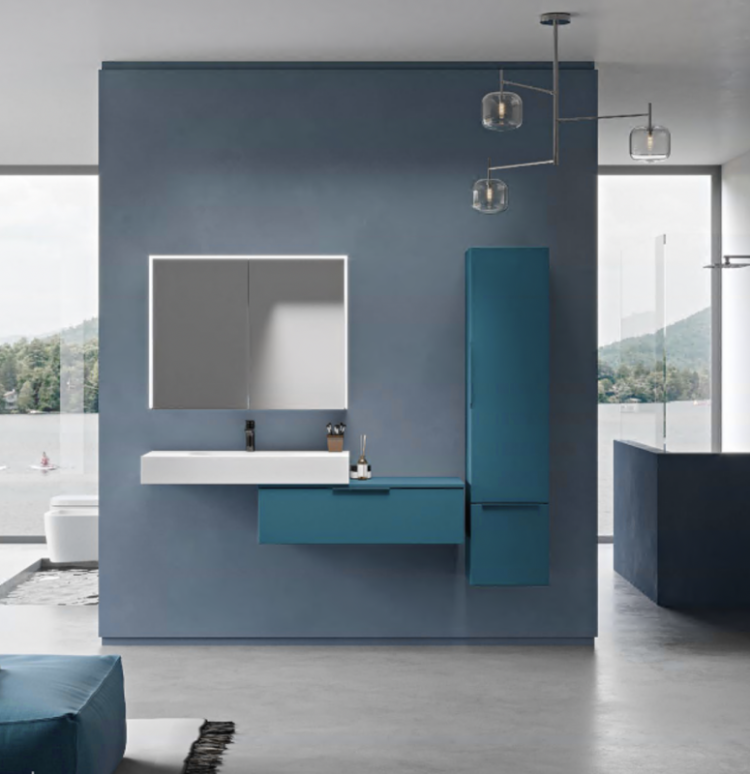 Шкафчик подвесной с двумя выдвижными ящиками Cezares 55467