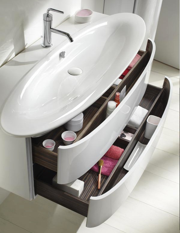 Тумба под раковину Jacob Delafon Presquile 83 подвесная 2 ящика