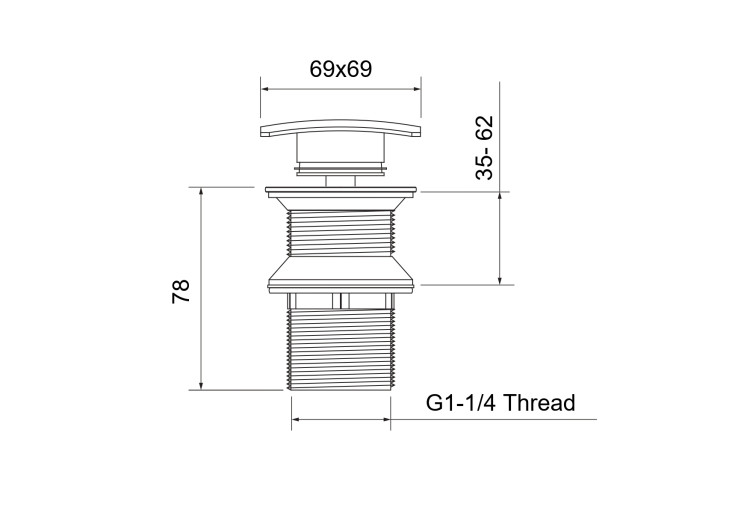 Сливной набор для раковины Aquatek, матовый черный AQ6004MB