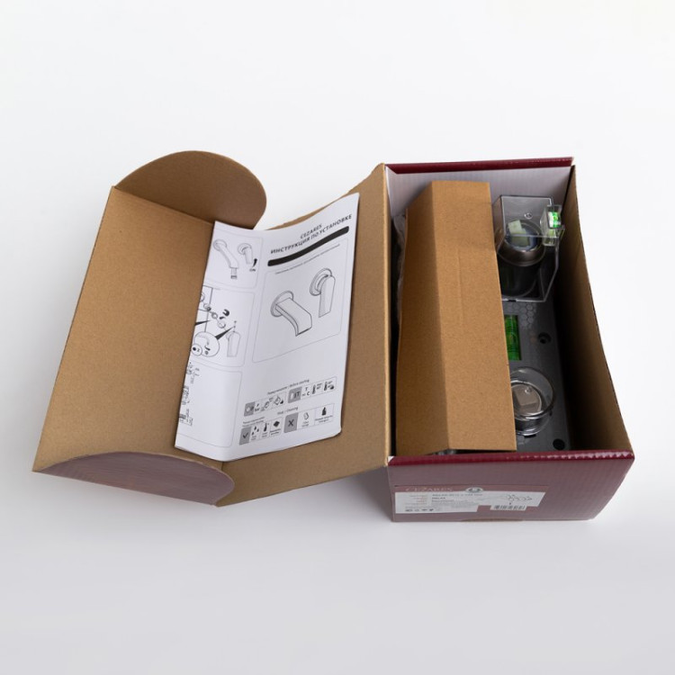 Смеситель для раковины встраиваемый с внутренней частью, без донного клапан Cezares RELAX-BLI2-2-BORO-W0