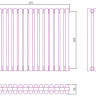 Отопительный радиатор Сунержа Эстет-11 500х675 15 секций Шампань