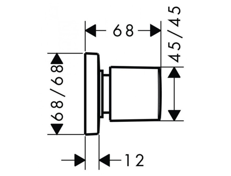 Переключатель потоков Hansgrohe PuraVida 15978