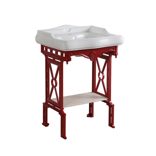 консоль на ножках для раковины 60см., металл