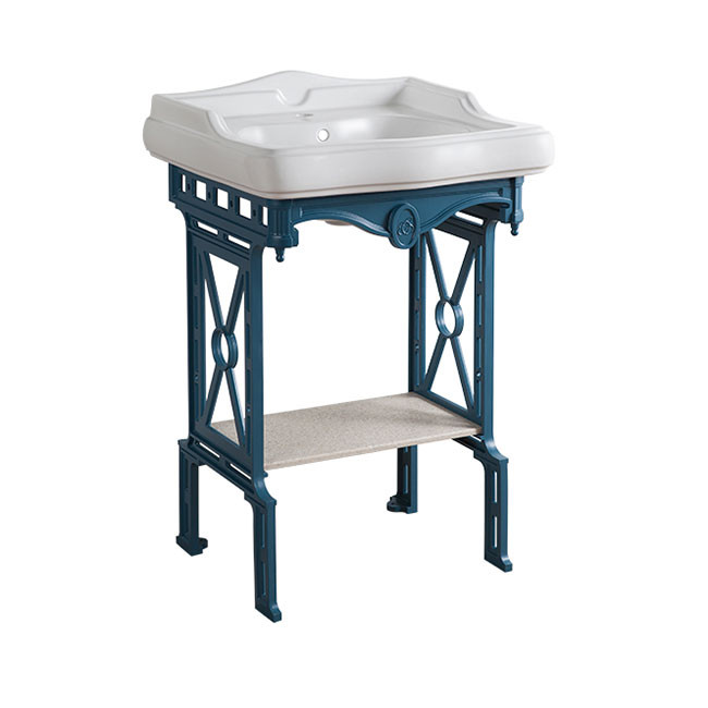 консоль на ножках для раковины 60см., металл