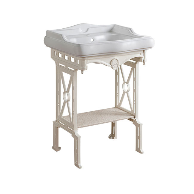 консоль на ножках для раковины 60см., металл