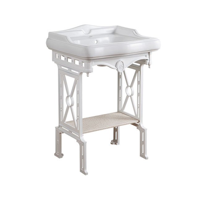 консоль на ножках для раковины 60см., металл