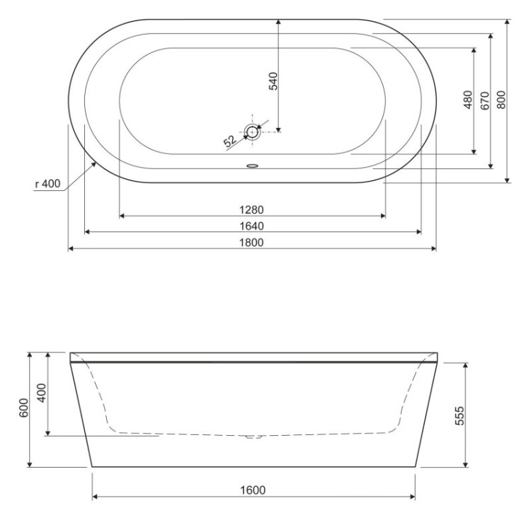 Панель для акриловой ванны Cezares METAURO-Central-180-SCR-GRIGIO