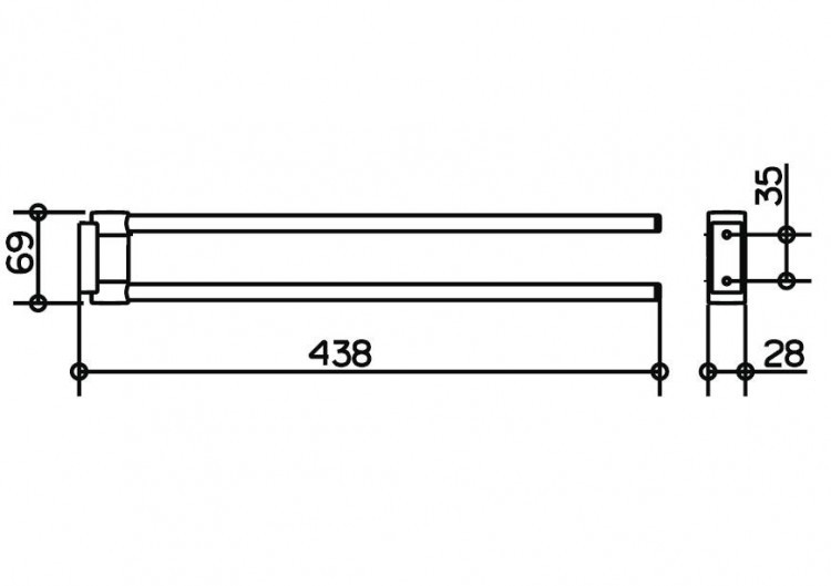 Полотенцедержатель Keuco Plan 14918 010000