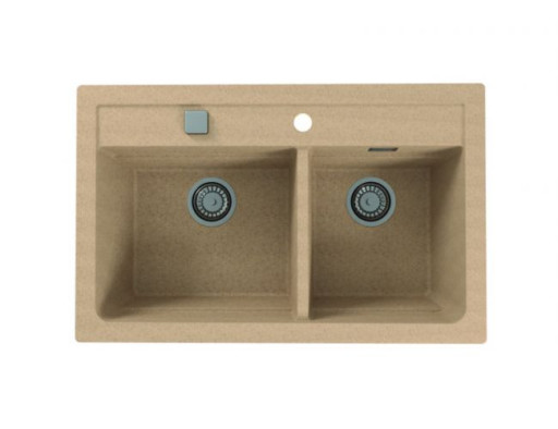 Мойка ALVEUS GRANITAL ATROX 50 BEIGE - G55 в комплекте с сифоном 1132822,